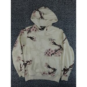 Primitive Skateboarding Cherry Blossom Floral Hoodie Mens Small Cream Sakura